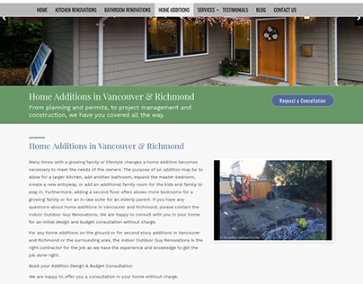 Home Addition Contractors In Richmond BC