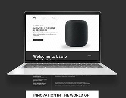 Concept web-design for apple homepod