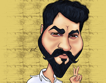 Caricature of Mr. Ramiz Rajpoot