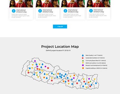Website design for NGO based on Nepal