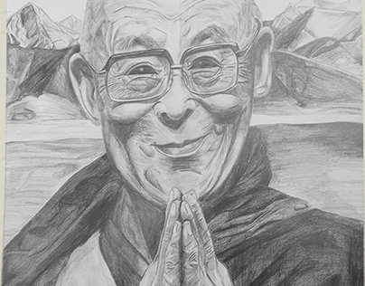 Portrait of the 14th Dalai Lama