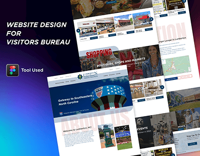 Website Design, landing page for visitors bureau