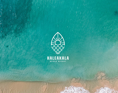 Haleakala Beach Resort Logo Identity
