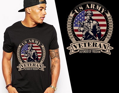 U S Veteran T-shirt design