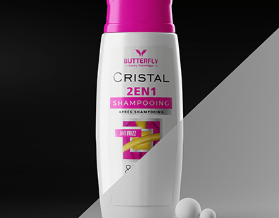 Cristal Shampoo 3D realisation