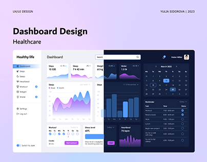 Dashboard design | UX/UI | Healthcare