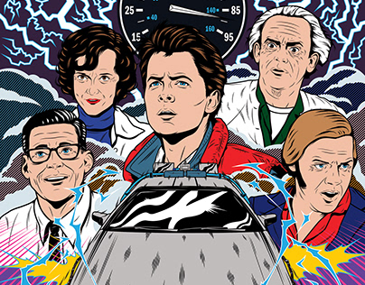 Back to the Future Cinemagraph Poster