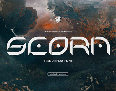 Project thumbnail - 'SCORN' - Free Font