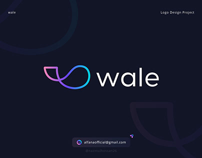 wale - Digital Marketing Agency Logo Design