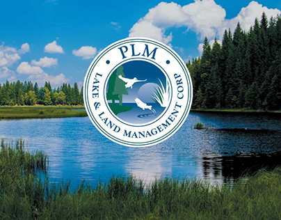PLM Lake & Land Management Logo & Identity
