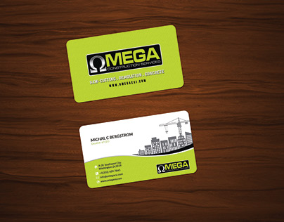 Constructions Services Business Card