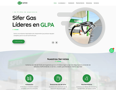 Sitio web para Sifer Gas S.A.