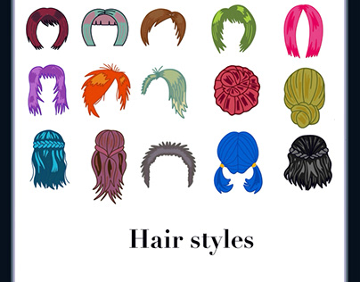Hair styles illustration