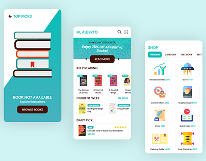 E-Book App UI Design