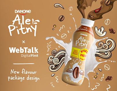 DANONE Ale Pitny - new flavour package design