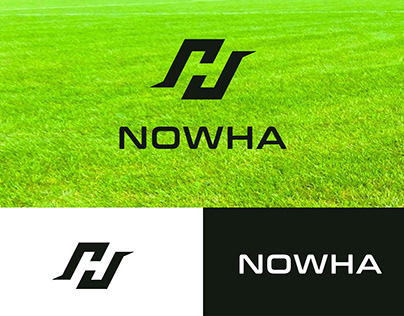 Nowha H letter sports logo design brand style guideline