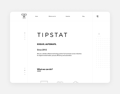 Tipstat. Website re-design