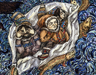 Illustrations for Sami Fairy Tales