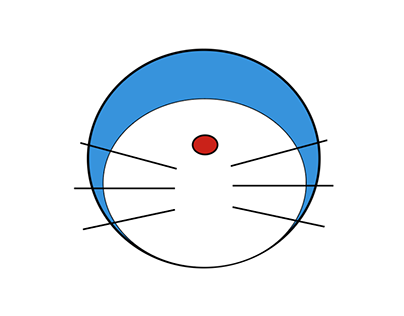 Ilustração Digital - Doraemon como Logo