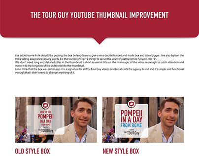THUMBNAILS | The Tour Guy YT thumbnails improvement
