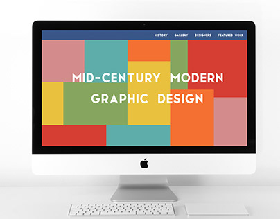 Mid-Century Modern Graphic Design Website