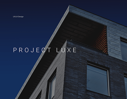 Project Luxe | Landing page