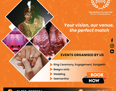 Wedding convention hall posters