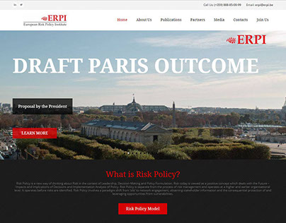 European Risk Policy Institute eCommerce CMS Impl.