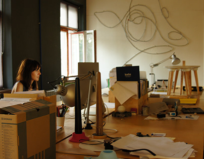 Office routine in an architecture studio