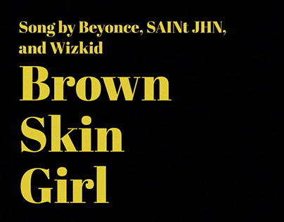 Brown Skin Girl | Music Video | Director & Editor