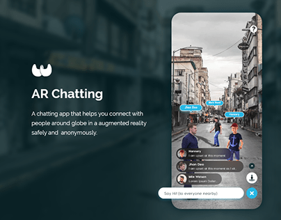 UI UX _ AR Chatting app