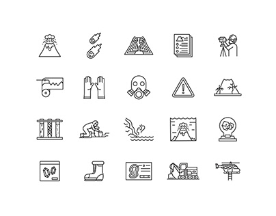 Volcanology Icons