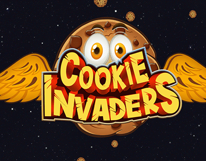 Cookie invaders Game UI Design