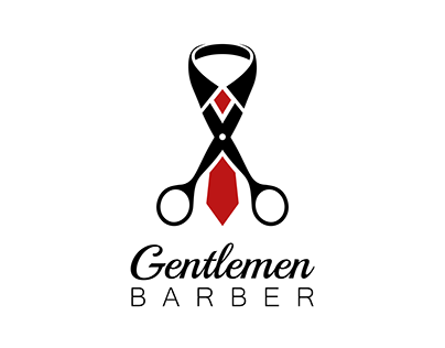 Gentlemen Barber Logo Design Concept