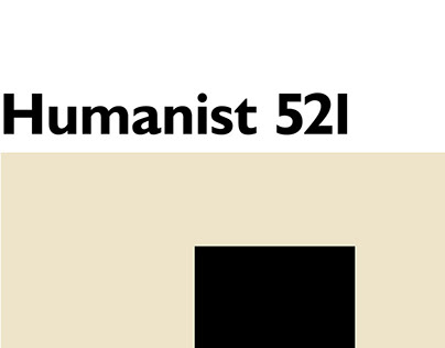 Шрифтовой плакат Humanist 521