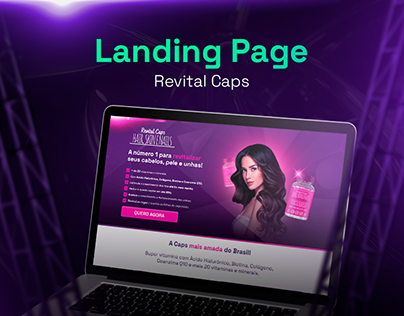 Landing Page (Página de vendas) - Revital Caps