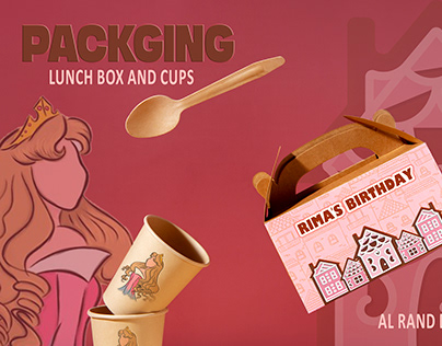 packging lunch box and cups