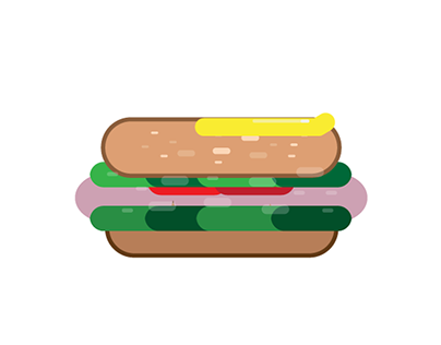 2GO Fresh Sandwich Shop Illustration