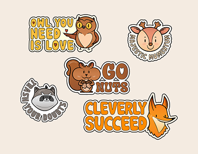 Fun Animal Stickers - Fall Edition