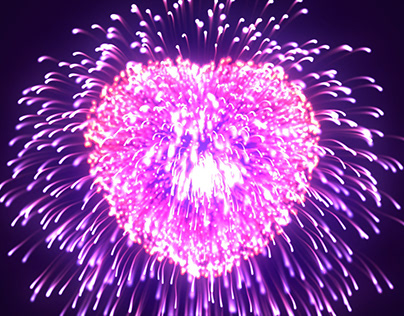 Heart Fireworks With Particular