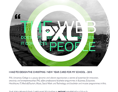 PXL university - interactive Christmas // New year card