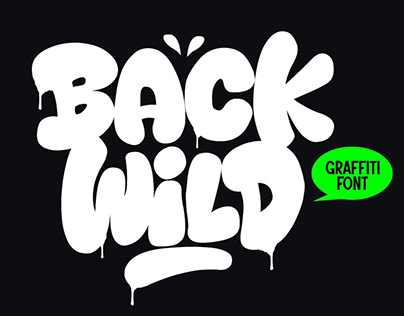Back Wild - Graffiti Font
