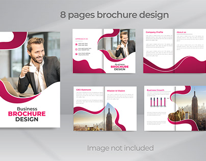 8 Pages Business Brochure Template Layout