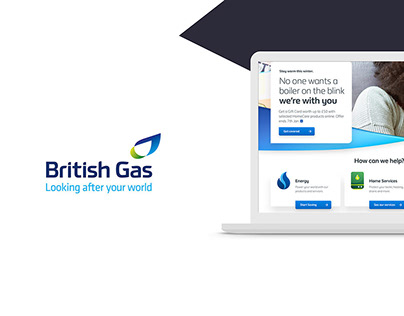 British Gas new homepage