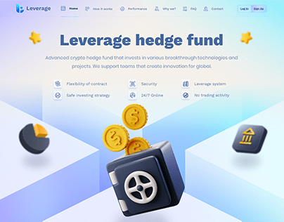 Leverage - UI UX Dashboard for Web3 Wallet & Hedge Fund