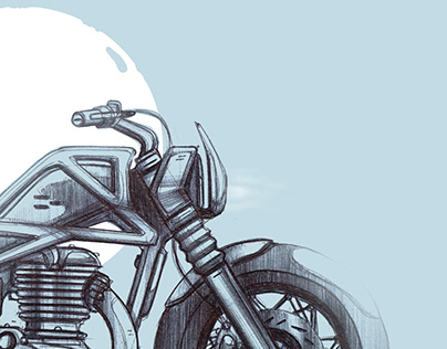 Motorcycle Sketchbook - Pen Sketches
