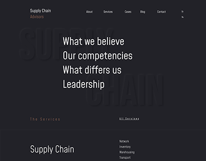 Web site for Supply Chain Advisors