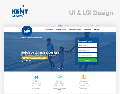 Kent Alarm & Security  UI / UX Design | kentalarm.com