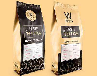WOW Coffee visual identity design & packaging design