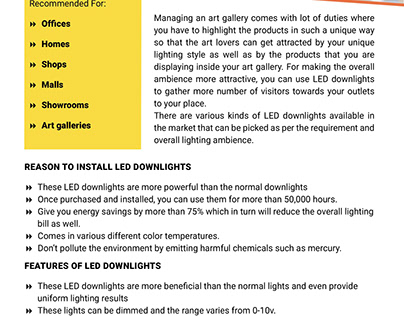 Buy Best LED DownLights at best Prices